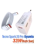 Tecno Spark 20 Pro Şarj Aleti 33W HIZLI Şarj ve 5A Kablosu thumbnail 1