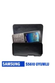 Samsung 5610 Kılıfı S5610 Tuşlu Telefon Bele Takılan Kemer Kılıf - 1
