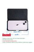 iPhone 14 Uyumlu Kemer Kılıfı  Kemere Takılan Kapaklı Kılıf thumbnail 2