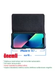 iPhone 13 Kılıfı Kemer Kılıf  Kapaklı Bel Kemere Takılan Kılıf thumbnail 2
