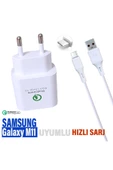 Samsung Galaxy M11 Şarj Aleti Type-C Kablo HIZLI Şarj Adaptörü - 1