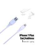 iPhone 7 Plus Şarj Kablosu  3.4A USB - Ligtning - 1