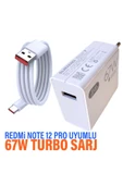 Redmi Note 12 Pro Uyumlu 67W Turbo Hızlı Şarj Aleti ve HIZLI Şarj Kablosu - 1