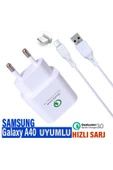 Samsung Galaxy A40 Şarj Aleti ve Type C Kablo  HIZLI Şarj Cihazı thumbnail 1