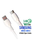 Samsung Galaxy NOTE 8 - NOTE 9 Uyumlu Hızlı Şarj Kablosu 3.4A 20w - 1