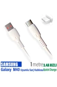 Samsung Galaxy M40 Şarj Kablosu USB - TYPE-C 3.4A 20w HIZLI thumbnail 1