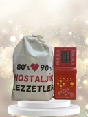 Kese Kırmızı Tetrisli Nostaljik Hediye Paketi 80'ler 90'lar - 1