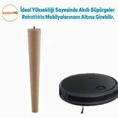 Ahşap Mobilya Ayağı 3 Adet 45 cm Sehpa Zigon Orta Masa Puf Tabure Tv Ünitesi Ayakları M8 Civatalı - 7
