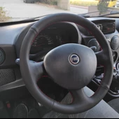 Fiat Doblo 2005-2010 Araca Özel Direksiyon Kılıfı (noktalı Düz) thumbnail 2