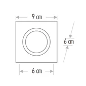 Maxled Sıva Altı Dekoratif Cam Spot Mx-2003 G10 Duy Dahil - 2