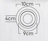 Maxled Sıva Altı GU-10 Duylu Yuvarlak Saten Siyah Dekoratif Spot Kasa MX-2034 thumbnail 1