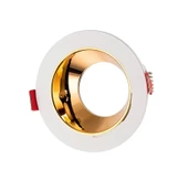 Maxled Sıva Altı GU-10 Duylu Beyaz Gold Yuvarlak Dekoratif Spot Kasa MX-2008 thumbnail 1