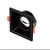 Maxled Sıva Altı GU-10 Duylu Kare Siyah Dekoratif Spot Kasa MX-2048 thumbnail 1