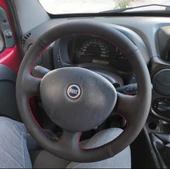 Fiat Doblo 2005-2010 Araca Özel Direksiyon Kılıfı (noktalı Düz) thumbnail 3