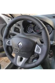 Renault Megane 3 Araca Özel Direksiyon Kılıfı Derisi Olan Araçlara Uyumludur thumbnail 3