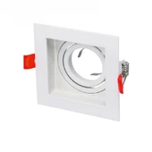 Maxled MX-2056 Kare Spot PC Boş Kasa Beyaz thumbnail 1