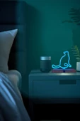 Işıklı Tablo Marketi Kedi Figürlü Neon Gece Lambası - 2
