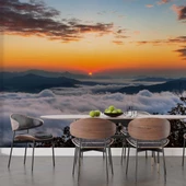 Bulut Günbatımı Manzaralı Duvar Kağıdı Baskı thumbnail 5