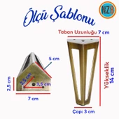 Mobilya Koltuk Baza Puf Kanepe Tv Ünite Masa Ayağı Ayakları Metal Ayak 14 Cm Antik Sarı thumbnail 2