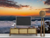 Bulut Günbatımı Manzaralı Duvar Kağıdı Baskı thumbnail 3
