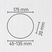 Maxled 24W Yuvarlak Sıva Altı Ayarlanabilir Geçmeli Backlight Led Panel 3000K Günışığı - 3