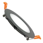 Maxled 9W Siyah Kasa Yuvarlak Sıva Altı Led Panel 6500K Beyaz thumbnail 1