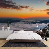 Bulut Günbatımı Manzaralı Duvar Kağıdı Baskı thumbnail 2