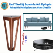 Mobilya Koltuk Baza Puf Kanepe Tv Ünite Masa Ayağı Ayakları Metal Ayak 14 Cm Antik Bakır - 4