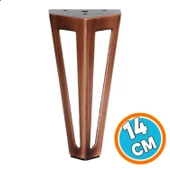 Mobilya Koltuk Baza Puf Kanepe Tv Ünite Masa Ayağı Ayakları Metal Ayak 14 Cm Antik Bakır - 1