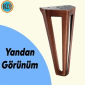 Mobilya Koltuk Baza Puf Kanepe Tv Ünite Masa Ayağı Ayakları Metal Ayak 14 Cm Antik Bakır - 5