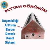 Mobilya Koltuk Baza Puf Kanepe Tv Ünite Masa Ayağı Ayakları Metal Ayak 14 Cm Antik Bakır - 3