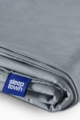 Sleeptown Celia Pamuk Luxury Yıkanabilir Mevsimlik Otel Nevresimi Tek Kişilik Nevresim- Gri - 2