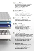 Sleeptown Hybrid 5 Zone Paket Yaylı Visco Yatak- Tek Kişilik 120x200 cm - 4