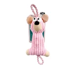 Nanbell W559 Kedi ve Köpek Peluş Dişlik Oyuncak 38-15cm Pembe - 1