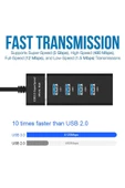 Hızlı USB Çoklayıcı 3.0 HUB USB Çoğaltıcı 4 Port 5 Gbps Hızlı - 2