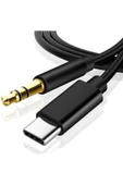 Samsung Xiaomi Uyumlu Aux Kablosu Type-C To Jack Çevirici Dönüştürücü Kablo - 1
