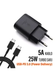 A34 Şarj Aleti Type-C 25W Hızlı Şarj Cihazı ve 5A KablosuA34 5G Şarj Cihazı - 2