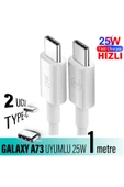 Samsung Galaxy A73 5G Şarj Kablosu Type C Hızlı Şarj Kablosu 25W - 1