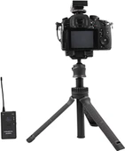 CKMOVA UM100 Kit-2 Ultra Kompakt 3.5mm Çıkışlı 1 Alıcı 2 vericili UHF Kablosuz Yaka Mikrofon Seti - 8