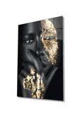 AlpiLeo Afrikalı Kadın Alp Özel Cam Tablo thumbnail 1
