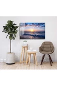 AlpiLeo Günbatımı Manzara Alp Özel Cam Tablo 4mm Dayanıklı Temperli Cam thumbnail 2