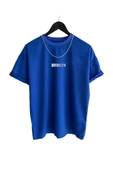 Unisex Brooklyn Baskılı Oversize Tshirt - 2