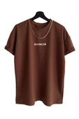 Unisex Brooklyn Baskılı Oversize Tshirt - 3