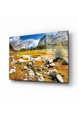 AlpiLeo Doğa Manzara Alp Özel Cam Tablo 4mm Dayanıklı Temperli Cam thumbnail 1