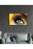 AlpiLeo Kadınlar Renklerin Büyüsü Göz Alp Özel Cam Tablo, Ev Ve Ofis Duvar Dekoru thumbnail 2