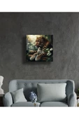AlpiLeo Gizlenmiş Güzellik Jaguarın Saklı Dünyası Alp Özel Cam Tablo Hediyelik Büyük Tablo Ev Ofis Dekoru thumbnail 3