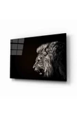 AlpiLeo Aslan Hayvan Alp Özel Cam Tablo thumbnail 1