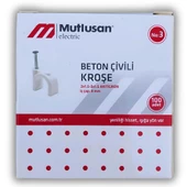 Mutlusan Çivili Kroşe 3 No 100 Lü Paket - 1