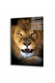 AlpiLeo Aslan 15 Hayvan Alp Özel Cam Tablo thumbnail 1