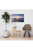 AlpiLeo Deniz Günbatımı Alp Özel Cam Tablo 4mm Dayanıklı Temperli Cam thumbnail 2